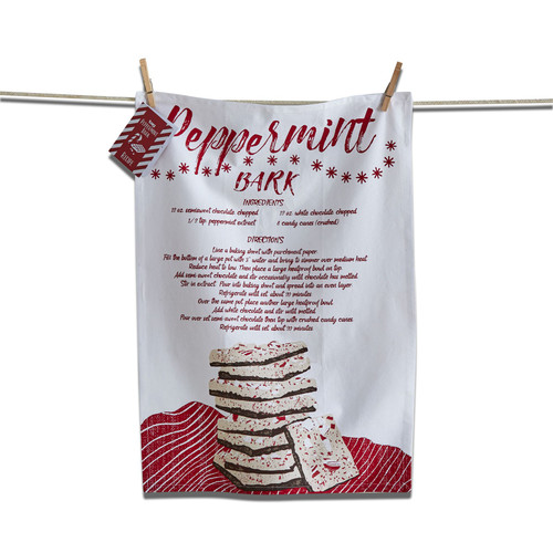 TAG Dishtowel, Peppermint Bark Recipe (G15836)
