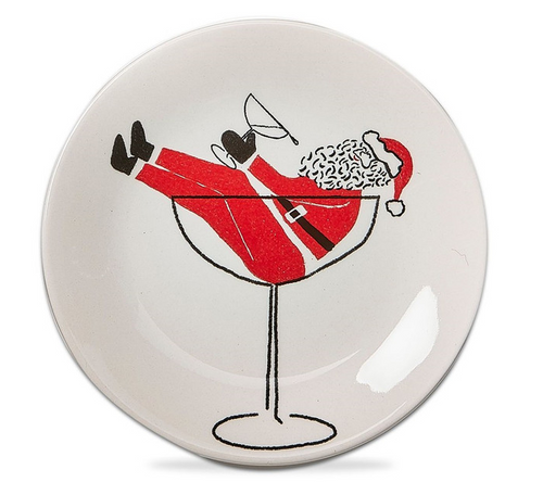 TAG Appetizer Plate, Happy Hour Santa (G15811A)