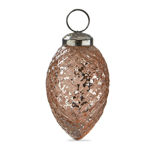 TAG Vintage Diamond Cone Ornament 3" - Pink (G15681)