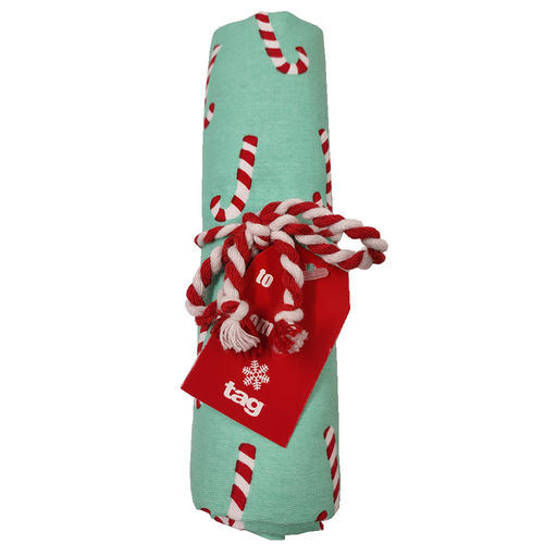 TAG Jingle Dishtowel - Candy Canes (G10667C)