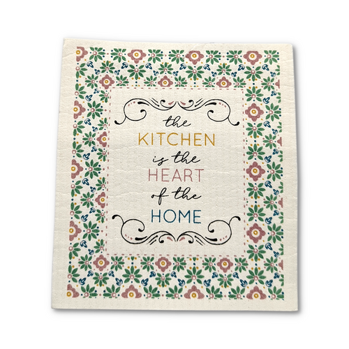 Design Imports India Swedish Dishcloth, Heart of the Home