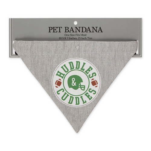Design Imports Game Day Pet Bandana, Huddles & Cuddles (754876B)