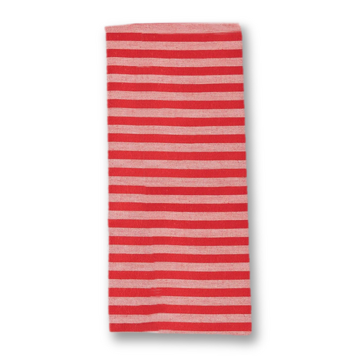 Design Imports XOXO Dishtowel, Red & Pink Stripes (754327A)