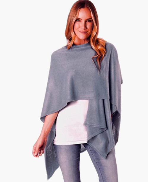 Ganz Simply Noelle Bordeaux Cardi Wrap Shawl Misty Blue (BRDCRD9000-MISTYBLUE)
