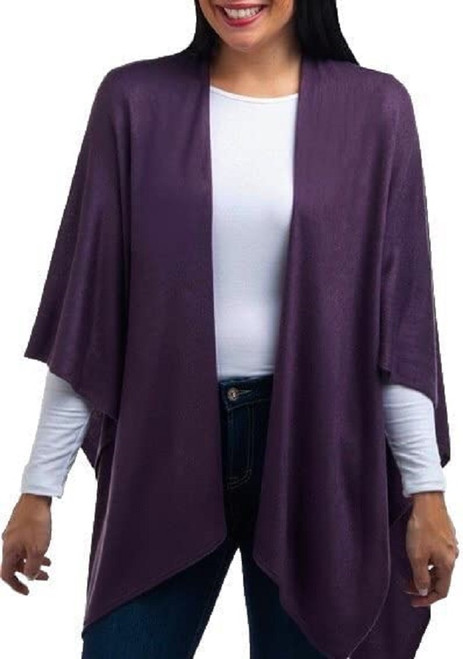 Ganz Simply Noelle Bordeaux Cardi Wrap Shawl Grape Purple (BRDCRD9000-GRAPE)