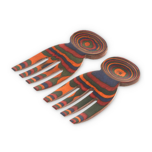 Island Bamboo Salad Hands, Rainbow Pakka (41036)