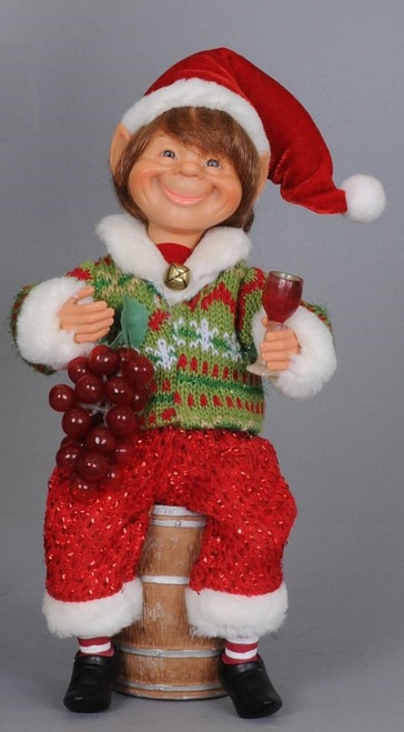 Karen Didion Wine Elf  with Barrel, CC09-05(BARREL)