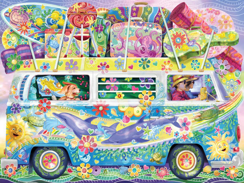 Vermont Christmas Company Jigsaw Puzzle, Beachtime Camper - 550 Piece (VC1237)