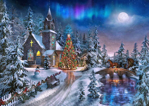 Vermont Christmas Company Boxed Christmas Cards, Peace on Earth (BMG005) 