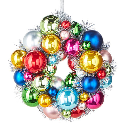 RAZ Imports Ornament, Ball Wreath - 11" (4220021)