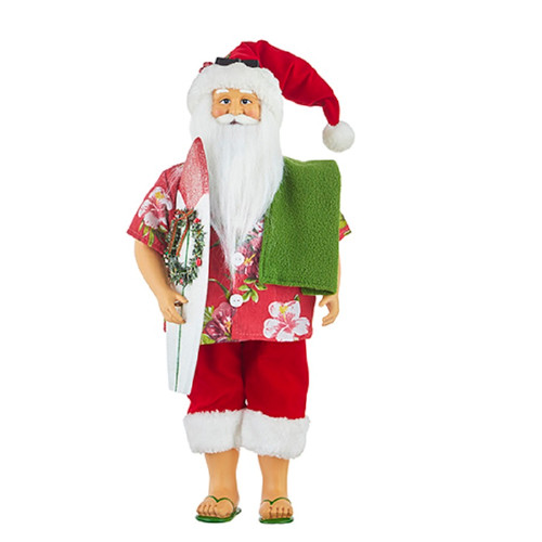 RAZ Imports 18.5" Hawaiian Vacation Santa (4215513)