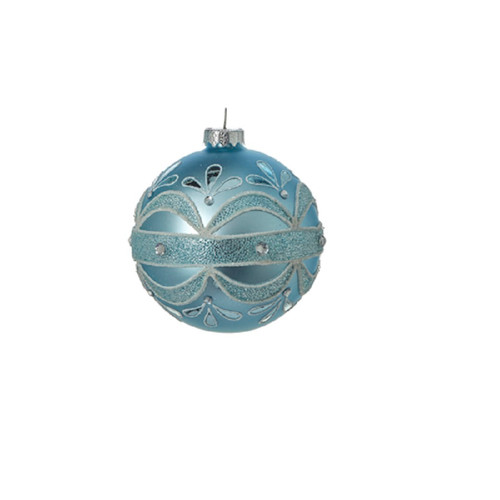 RAZ Imports 4" Jeweled Ornament - Ball (4124587A)