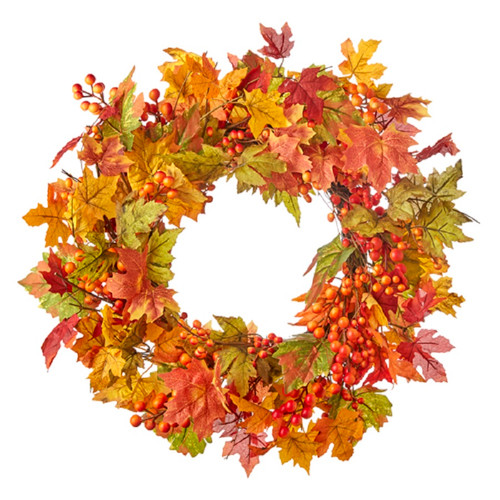 RAZ Imports Wreath, Autumn Leaves (W4170027)