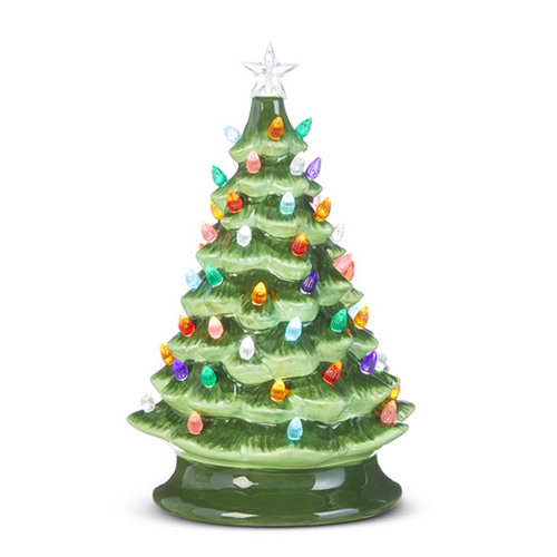 Raz Imports Vintage Lighted Tree With Timer - 13"