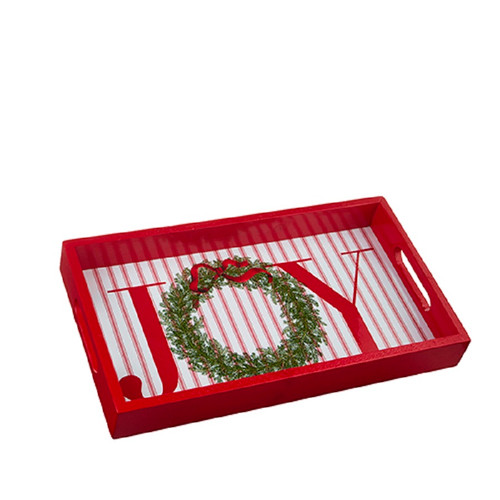 RAZ Imports 16.25" Joy Wreath Tray (4259074)