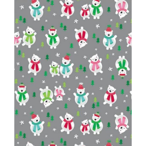 The Gift Wrap Company Jumbo Gift Wrap Roll, Beary Best Wishes (76-4758)