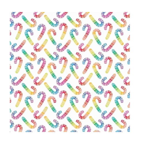 The Gift Wrap Company Jumbo Gift Wrap Roll, Rainbow Canes (96-4775)