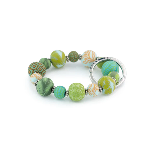 Jilzarah Keychain, Small Wrist Botanical Green (803-059)