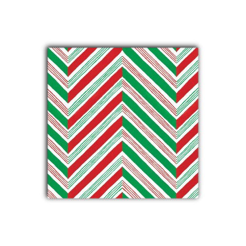 Caspari Paper Beverage Napkins, Candy Canes - 2 Packs (17130C)