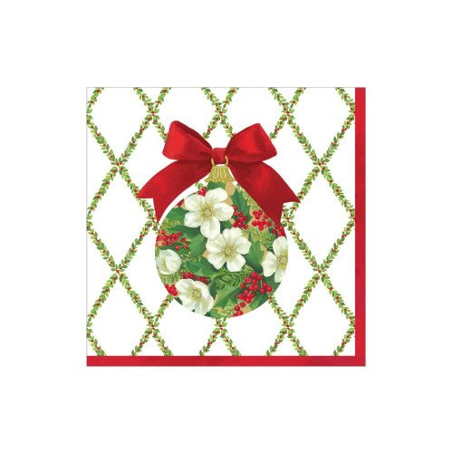 Caspari Paper Beverage Napkins, Ornament & Trellis - 2 Packs (17210C)