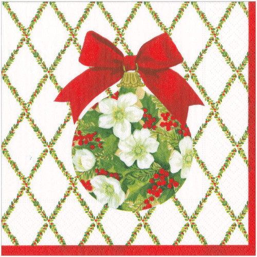 Caspari Paper Dinner Napkins, Ornament and Trellis - 2 Packs (17210D)