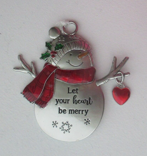 Ganz Ornament, Snowman - Heart be Merry (EX33110)