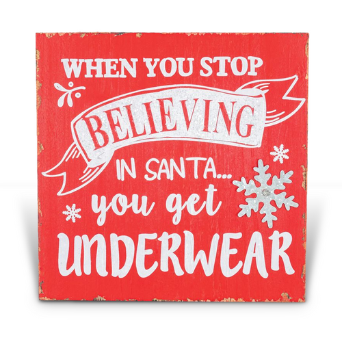 Hanna's Handiworks Christmas Sign - Believing In Santa (12030)