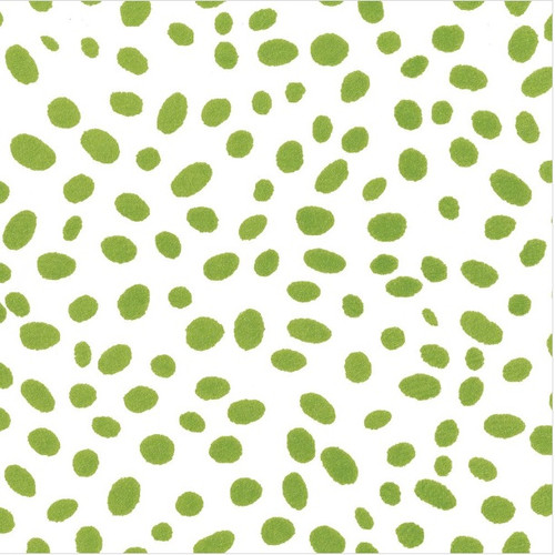 Caspari Spots 30 in. x 8 ft. Wrapping Paper in Green (9011RC)
