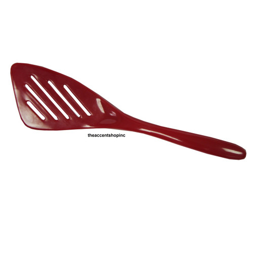 Gourmac Melamine Mini 7.75" Slotted Turner, Red (3561RD)