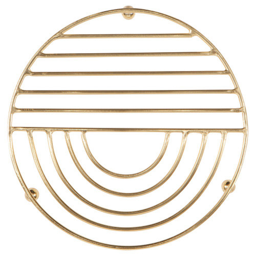 Now Designs Sunup Metal Trivet, Gold - 6" (5238001)