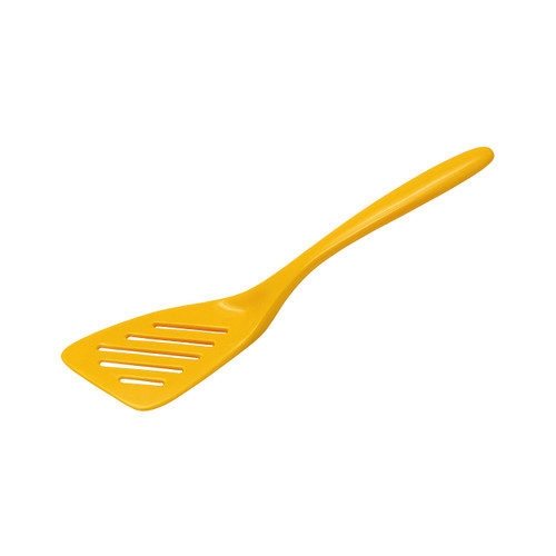 Gourmac 7.25" Melamine Mini Slotted Turner, Yellow (3561YL)