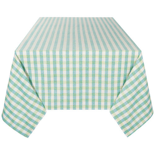 Now Designs Second Spin Twisted Teal Tablecloth, 90"x60" (1065006)