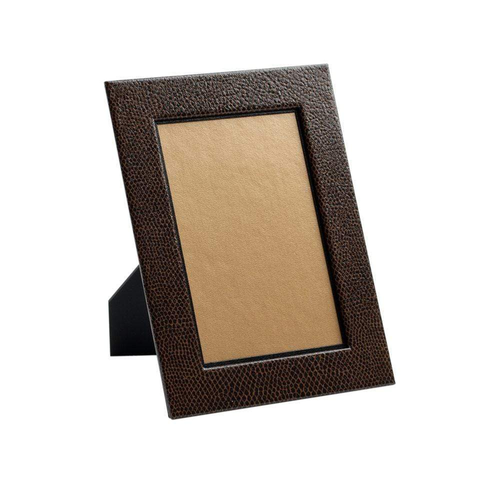 Caspari Picture Frame, Snakeskin - Brown & Black (F23297)