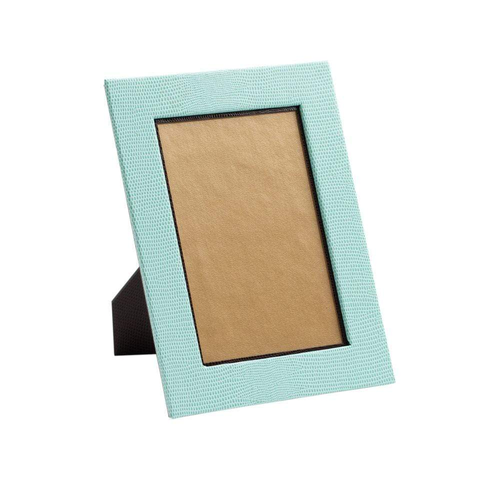 Caspari Picture Frame, Lizard - Robin's Egg Blue (F23303)