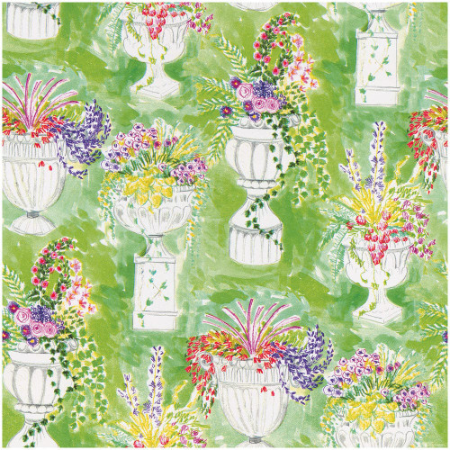 Caspari Gift Wrap Roll, Jardin De Luxembourg - 8' (10039RC)