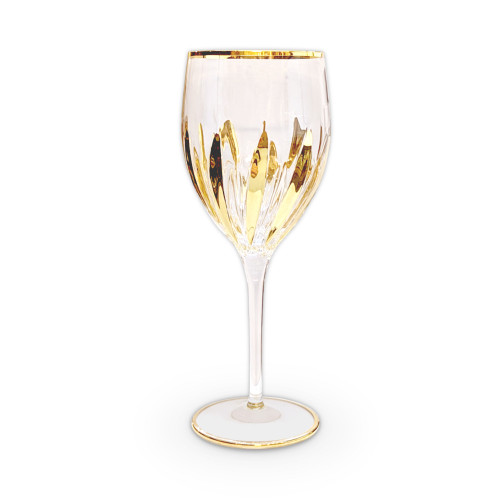 Gage Incantos Wine Glass, 24kt Gold