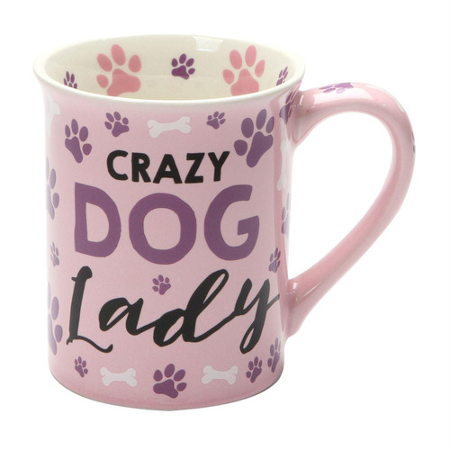 Enesco Our Name is Mud Coffee Mug, Crazy Dog Lady (6001227)