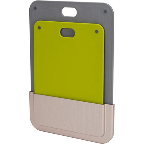 Joseph Joseph DoorStore™ Chop 2-Piece Chopping Board Set, Gray & Green (60149)