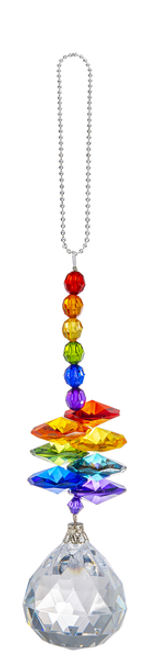 Ganz Ornament, Ball - Fat Rainbow String (ACRY-723C)