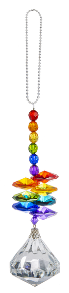 Ganz Ornament, Diamond - Fat Rainbow String (ACRY-723F)