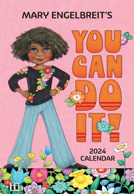 Simon & Schuster Mary Engelbreit Monthly Pocket Planner, You Can Do It - 2024