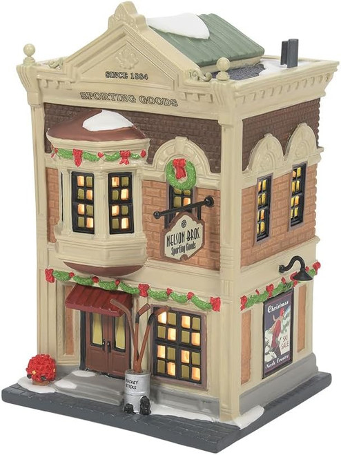 Department 56 Christmas In The City Village, Nelson Bros Sporting Goods (6011386)