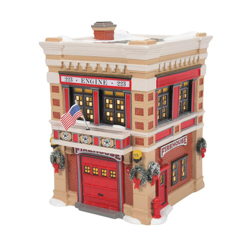 Department 56 Snow Village, Engine 223 Fire House (6011422)