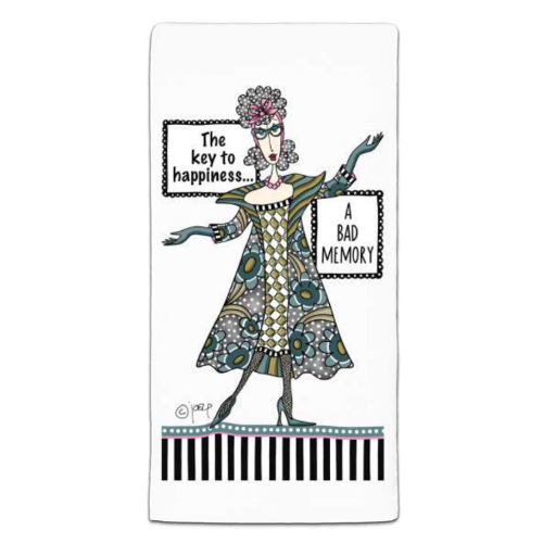 CJ Bella Dishtowel, Key to Happiness (DM3-207)