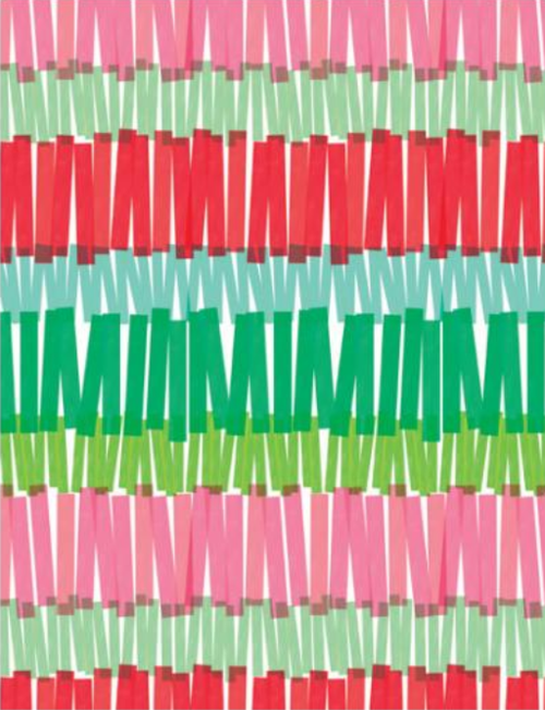 The Gift Wrap Company Gift Tissue, Holiday Fringe (135-4776)