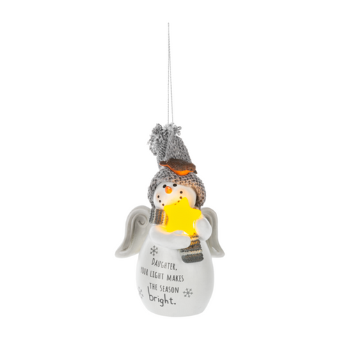 Ganz Light-Up Ornament, Daughter Your Light Makes The Season Bright (EX23614)