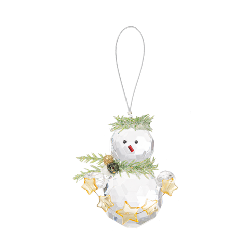 Ganz Teeny Mistletoe Snowman Ornament, Holding Stars (KK626A)