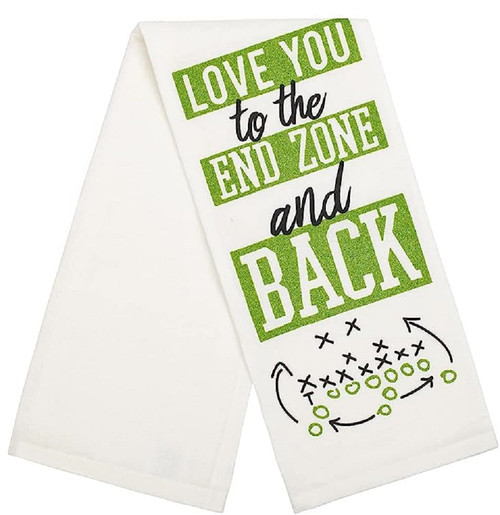 Design Imports Dishtowel, Gameday - To The End Zone (752073D)