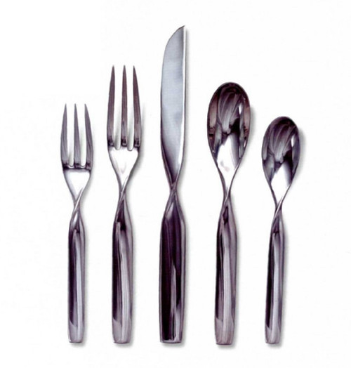 Sasaki Double Helix 18/10 Stainless 5pc. Place Setting by Ward Bennett (F16-5PS)
