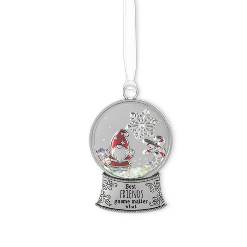 Ganz Snowglobe Ornament, Best Friends Gnome Matter What (EX30551)